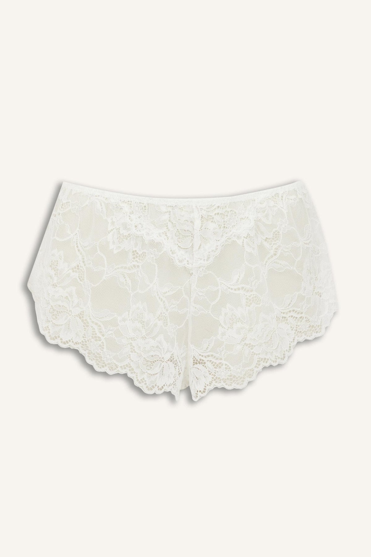 Lace Floral Ecru Panties