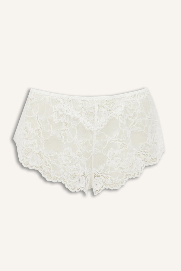 Lace Floral Ecru Panties