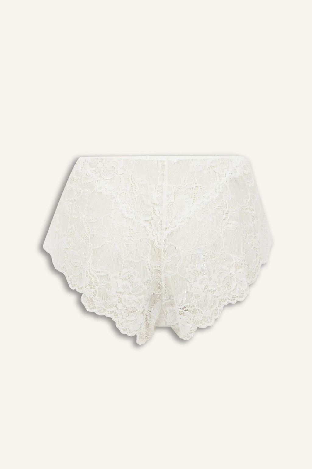 Lace Floral Ecru Panties