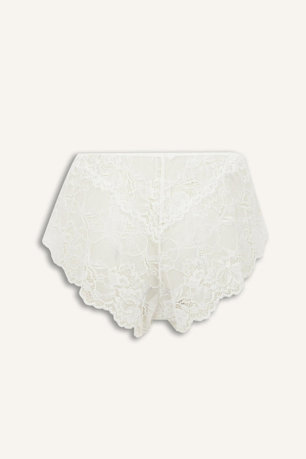 Lace Floral Ecru Panties