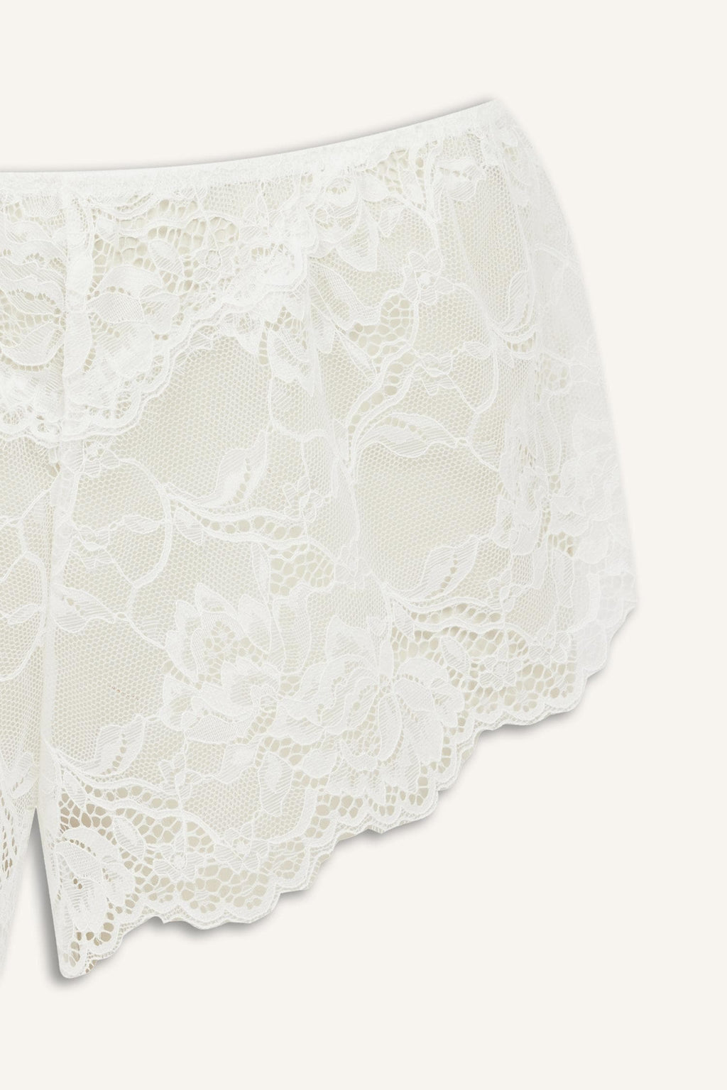 Lace Floral Ecru Panties