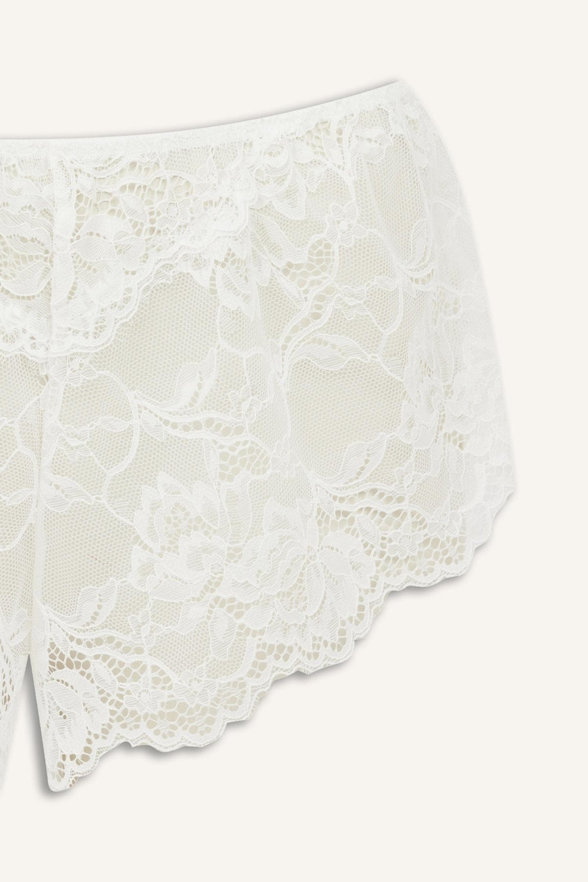 Lace Floral Ecru Panties
