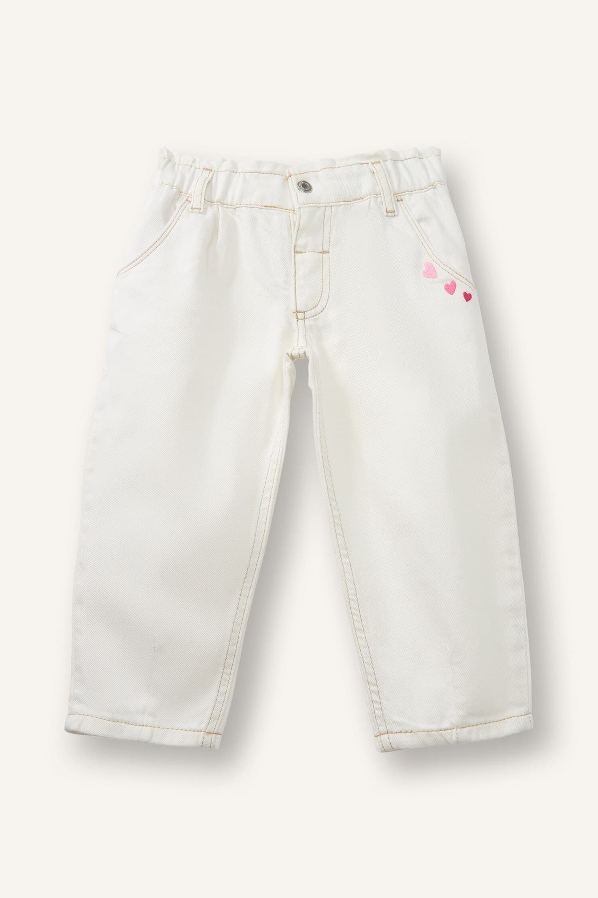100% Cotton Paperbag Stretchband Leg Cotton Pants Baby Girl Main image
