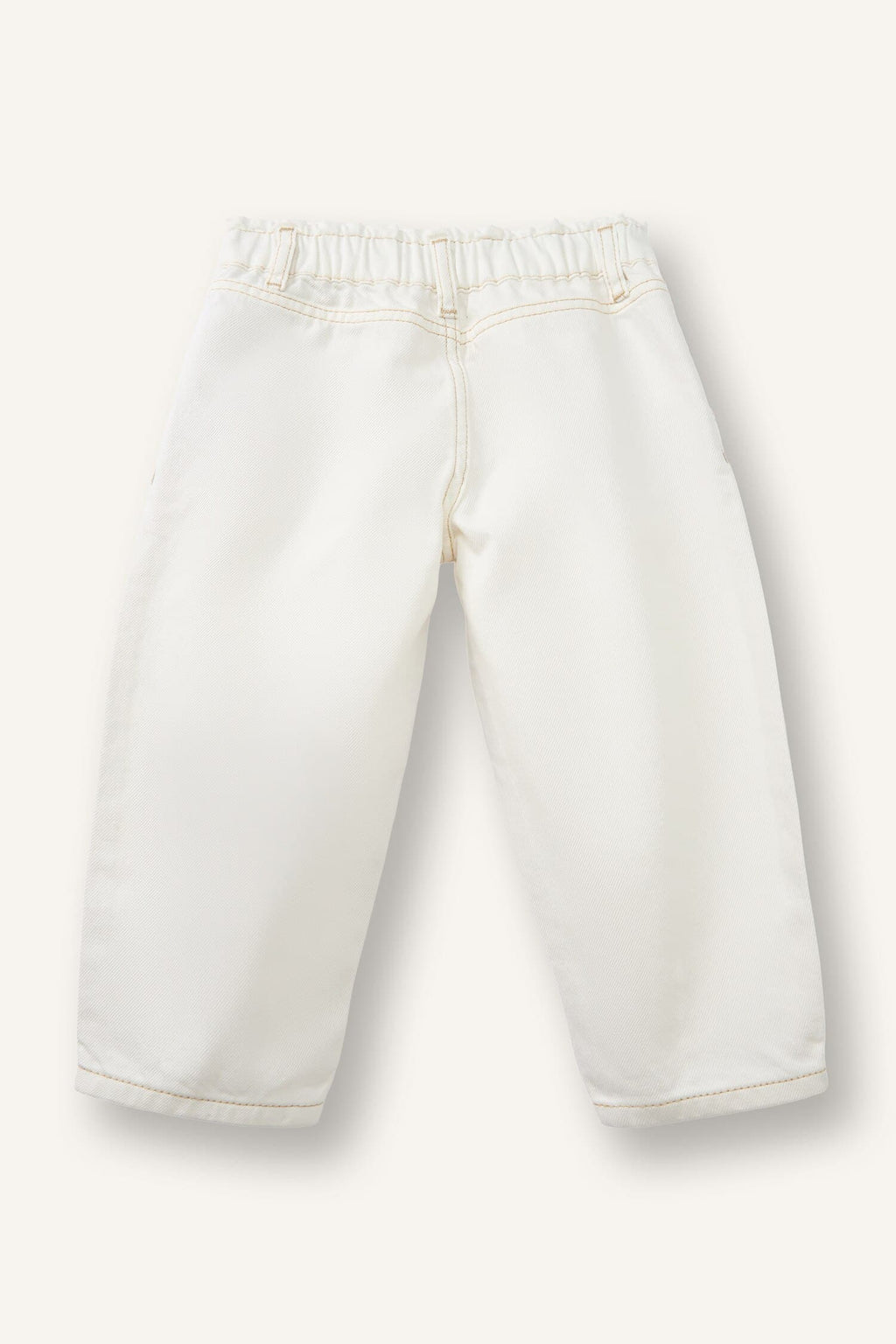 100% Cotton Paperbag Stretchband Leg Cotton Pants Baby Girl