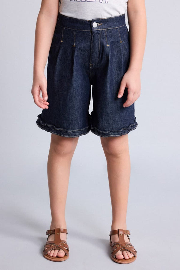 Wide Leg Jean Shorts Girls