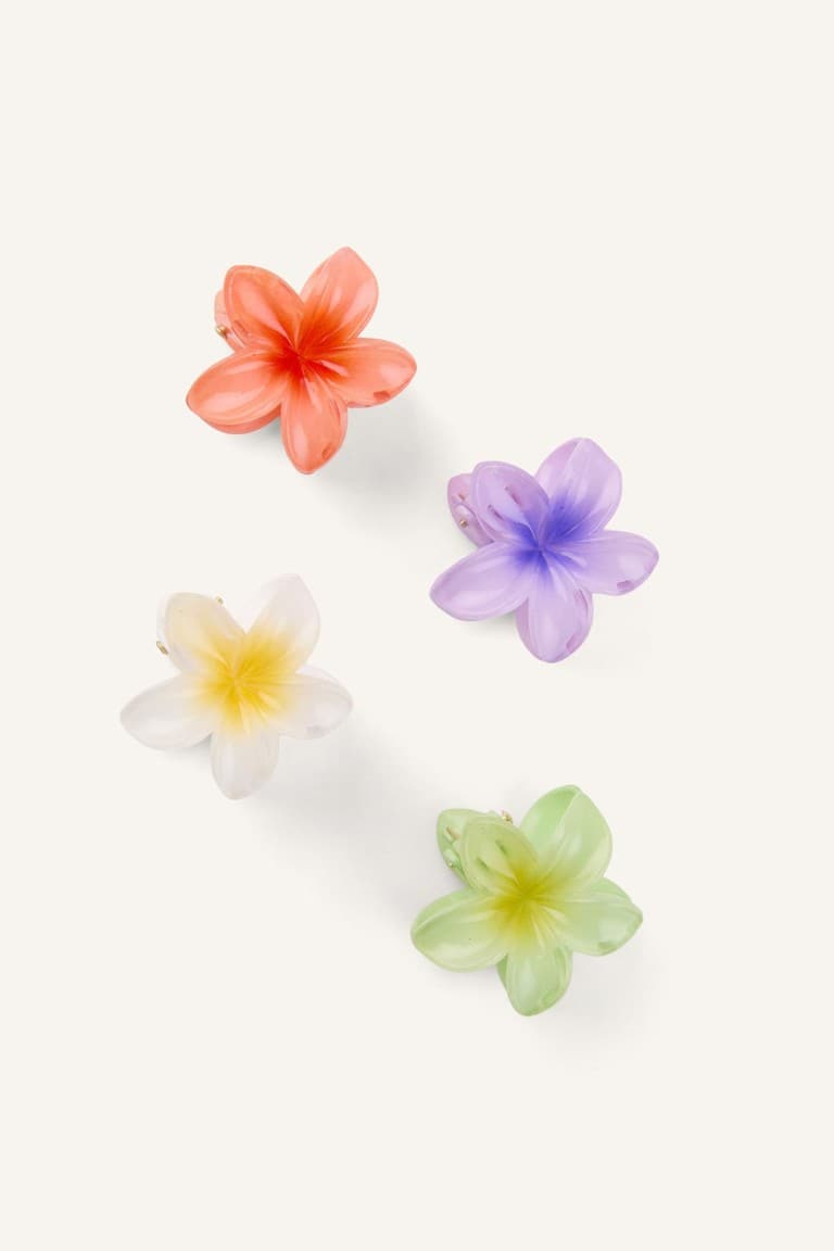Women Floral 4-Piece Hair Clip