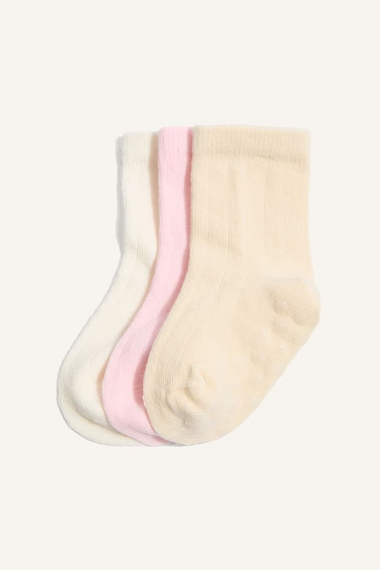 3 Pack Cotton Long Socks Baby Girl Main image