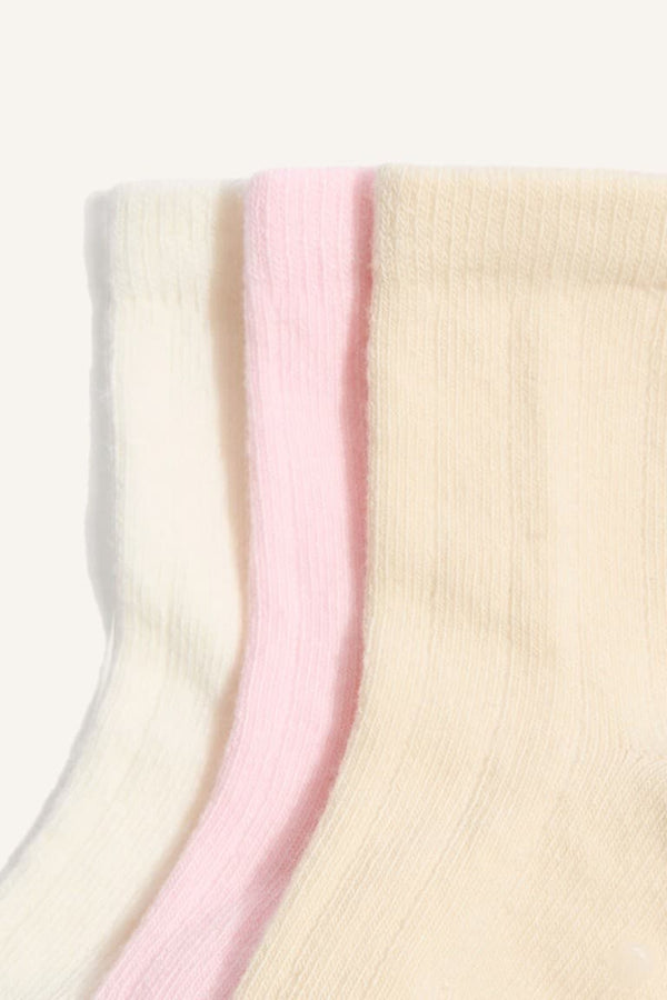 3 Pack Cotton Long Socks Baby Girl
