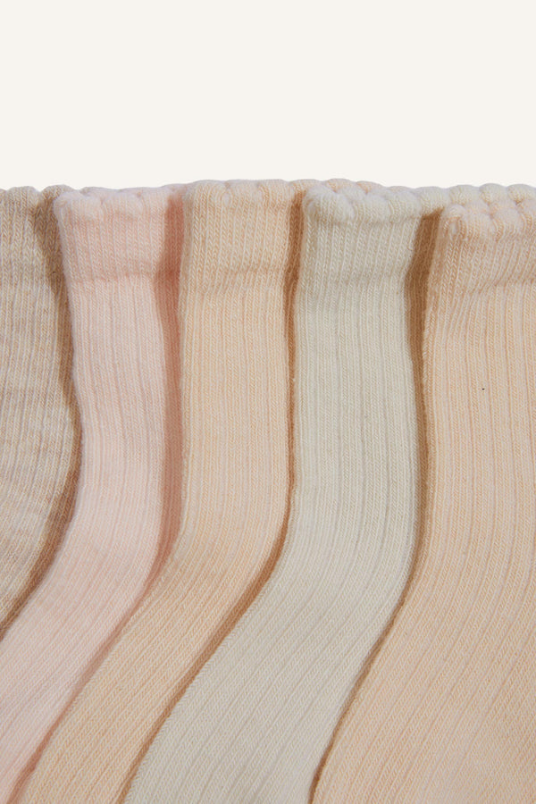 5 Pack Cotton Long Socks Baby Girl