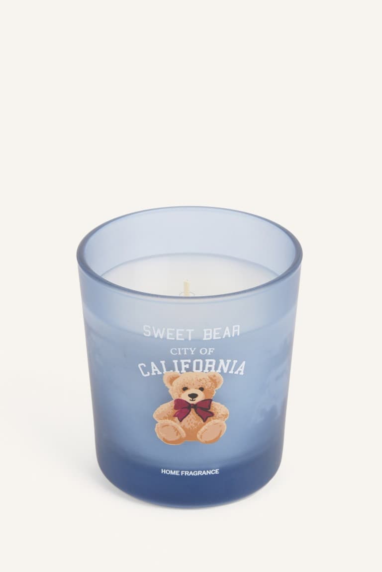 Teddy Bear Blue Decorative Candle Main image