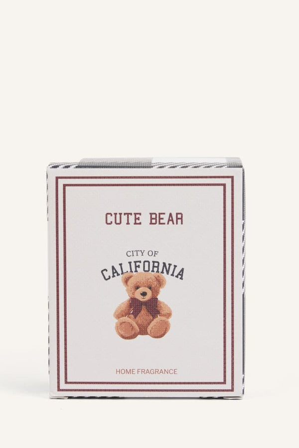 Teddy Bear Blue Decorative Candle