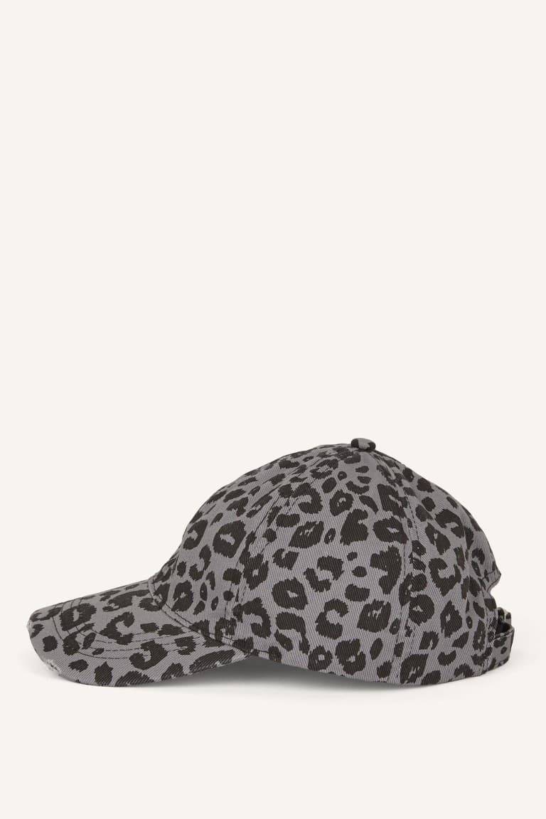 Women Leopard Print Cotton Cap Brown Hat