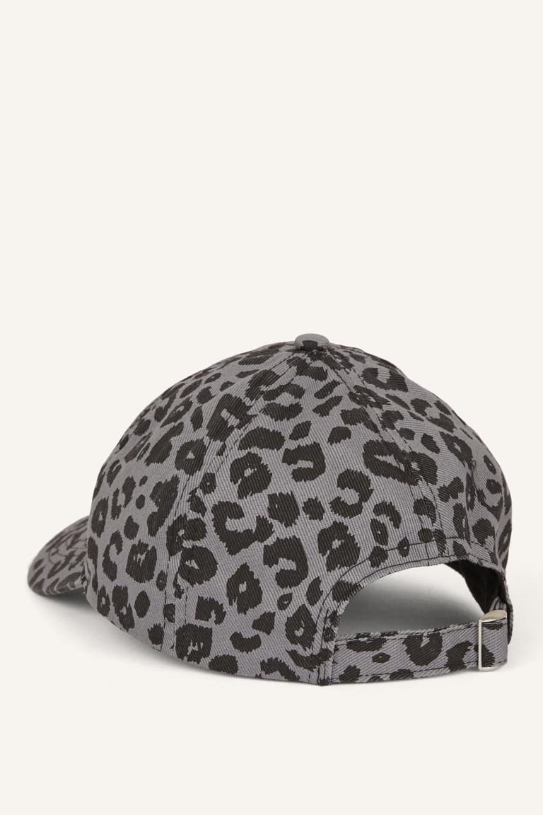 Women Leopard Print Cotton Cap Brown Hat