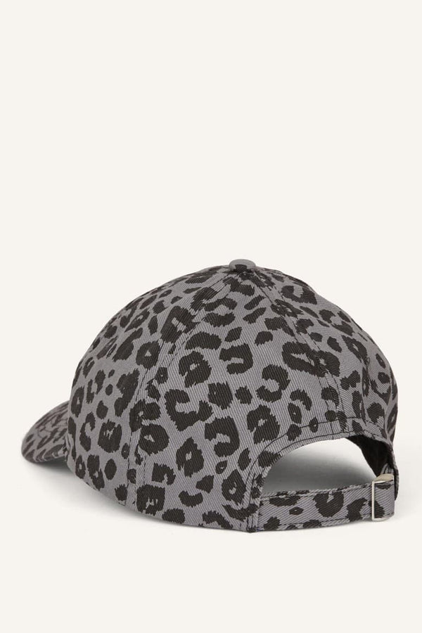 Women Leopard Print Cotton Cap Brown Hat