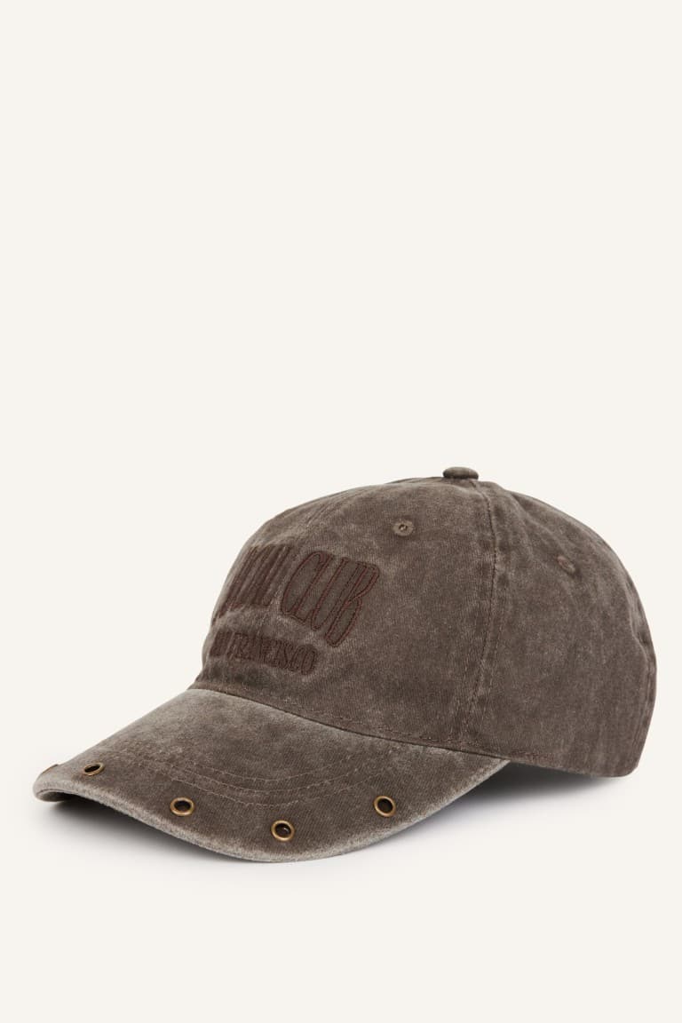 Women Wash Jean Cap Brown Hat Main image