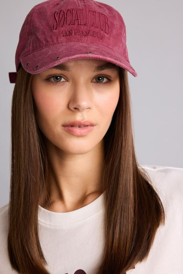 Women Wash Jean Cap Brown Hat