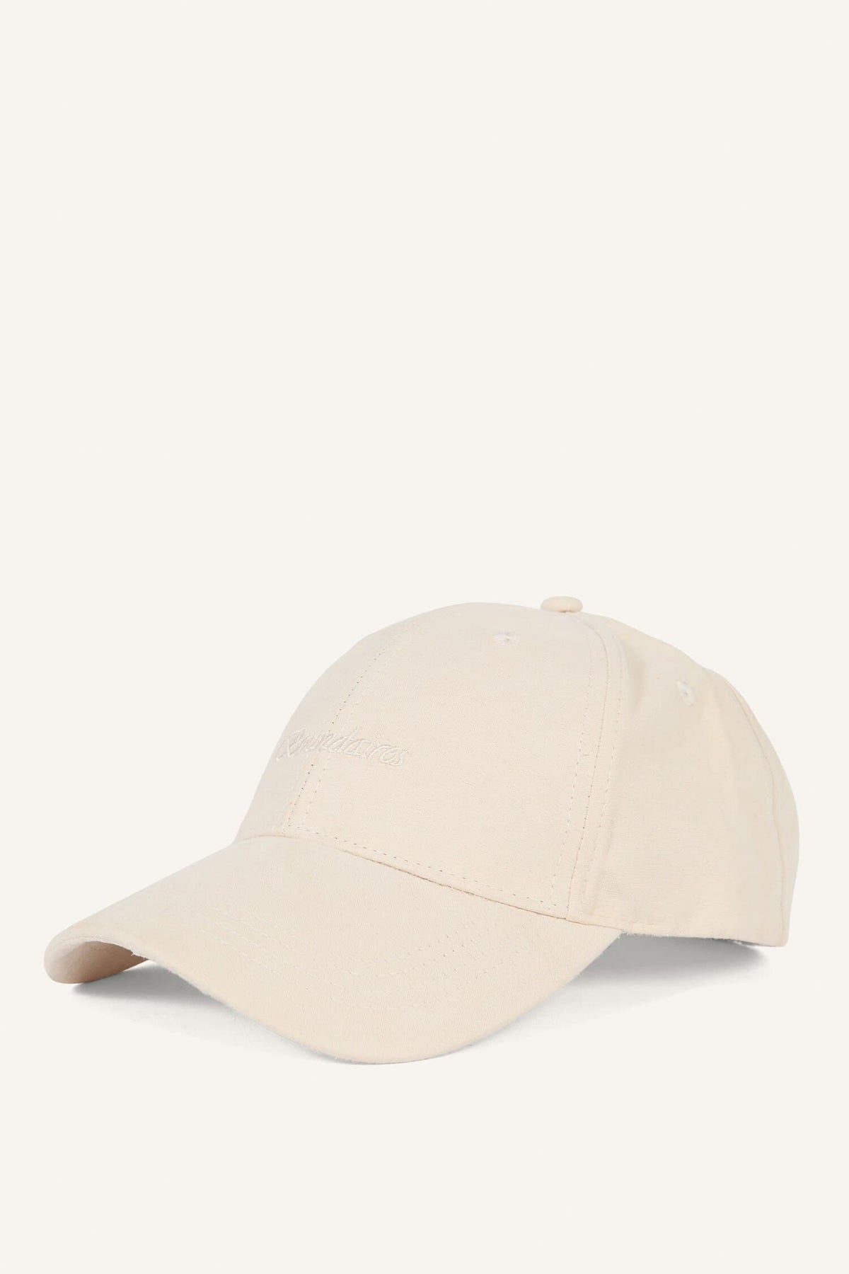 Women Lettering Embroidered Suede Cap Hat Main image