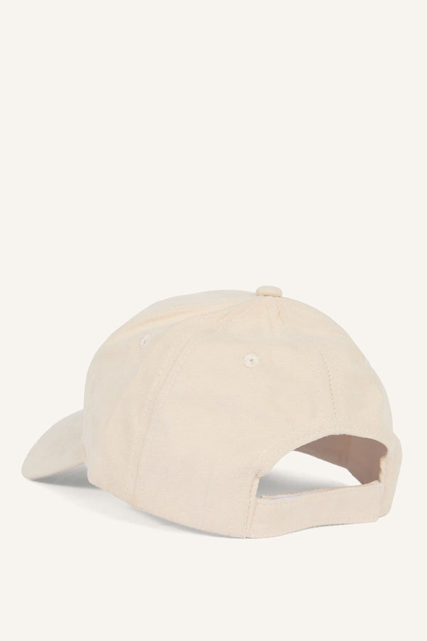 Women Lettering Embroidered Suede Cap Hat