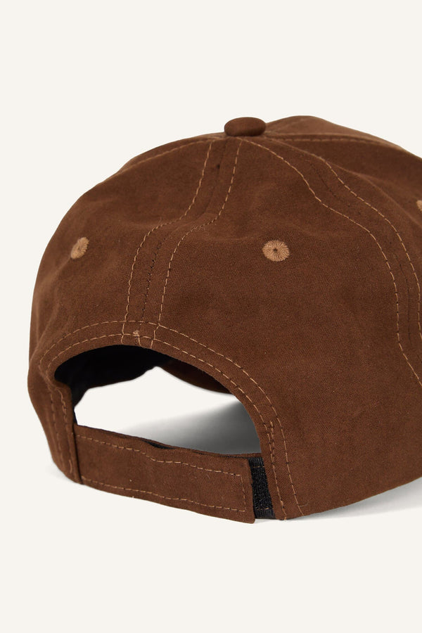 Women Lettering Embroidered Suede Cap Hat