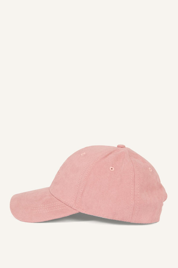Women Lettering Embroidered Suede Cap Hat