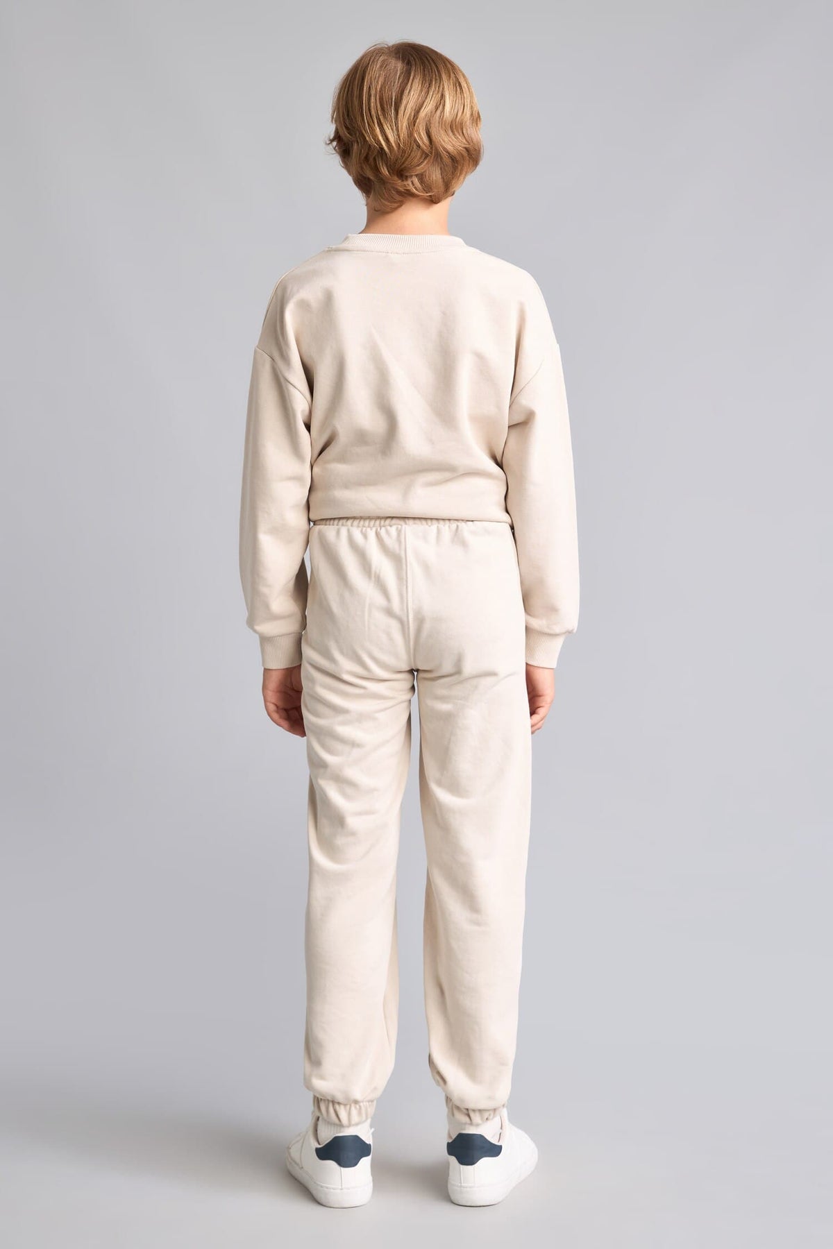 Regular Jogger Fit Beige Sweatpants Boy