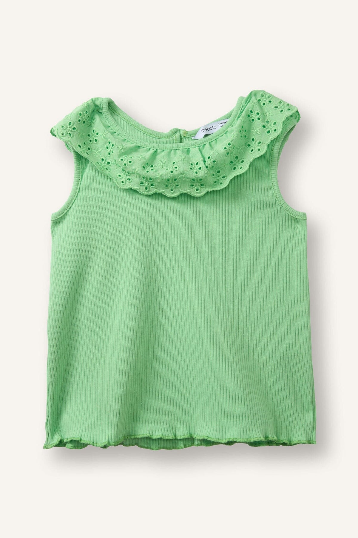 Lace Neck Undershirt Baby Girl Main image