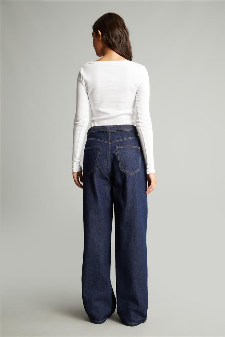 High Waist 90s Wide Leg Jeans