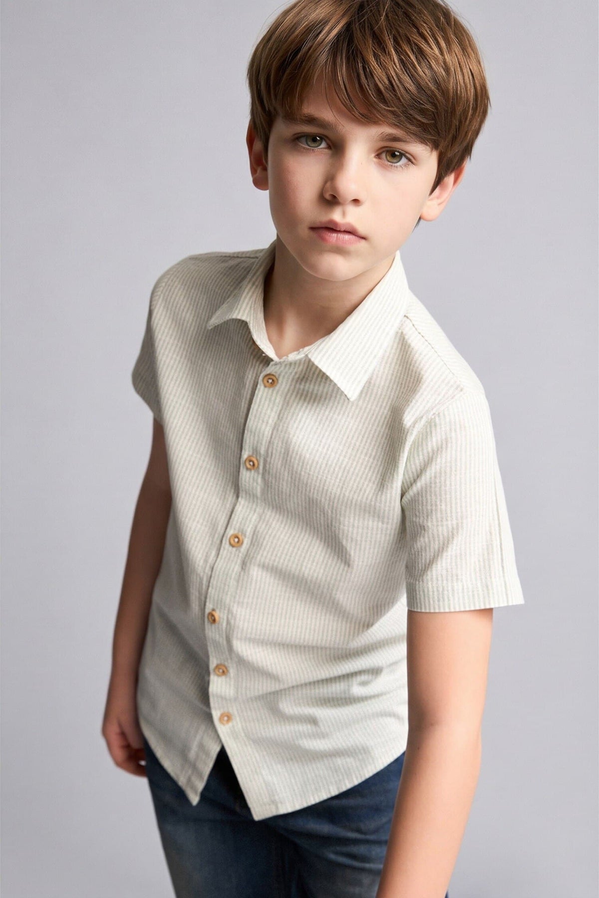 Regular Fitstriped Short Sleeve Shirt Boy Main image
