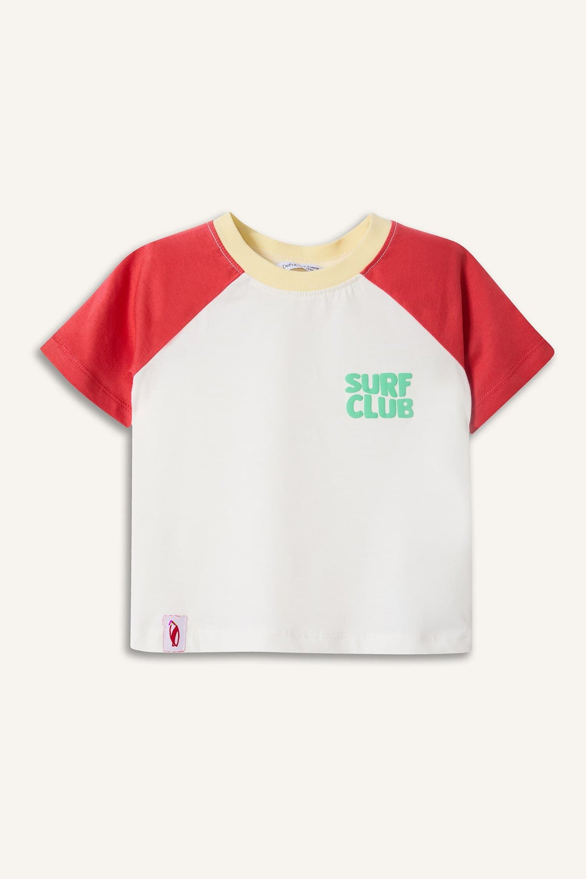 100% Cotton Overless Printed Short Sleeve Ecru T-Shirt Baby Boy Main image