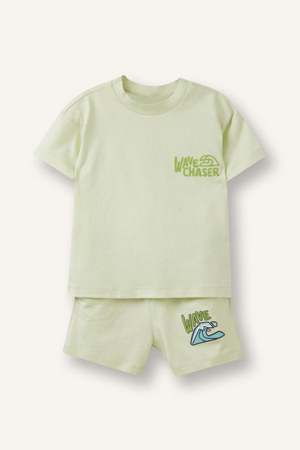 2Li Printed Shorts T-Shirt Set Baby Boy
