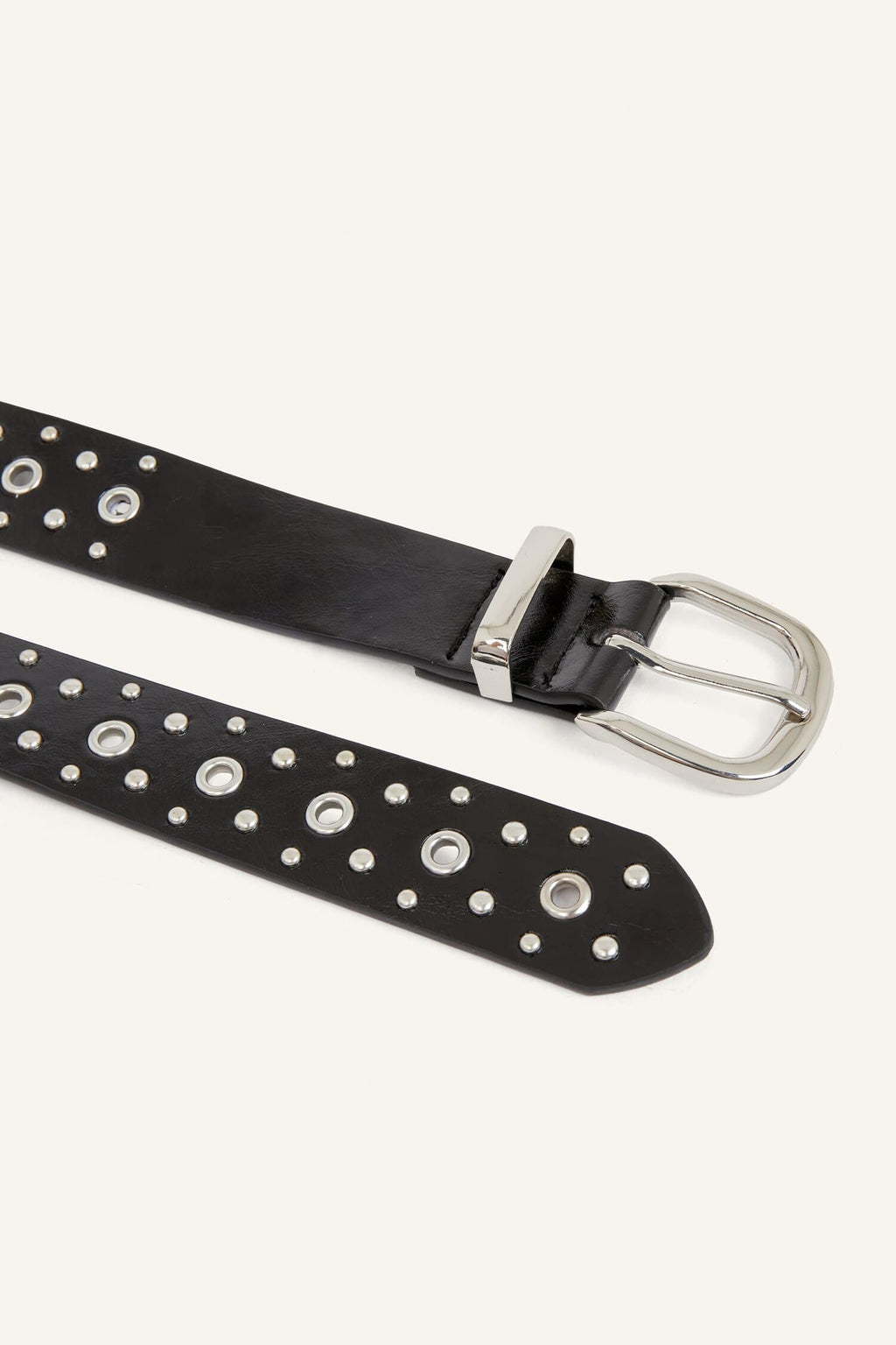 Women Rectangle Buckle Faux Leather Jean Black Belt