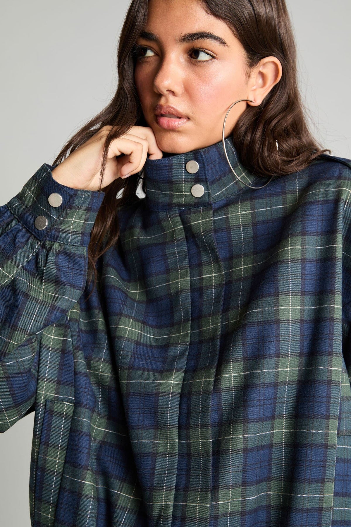Stand-Up Collar Blazer Jacket