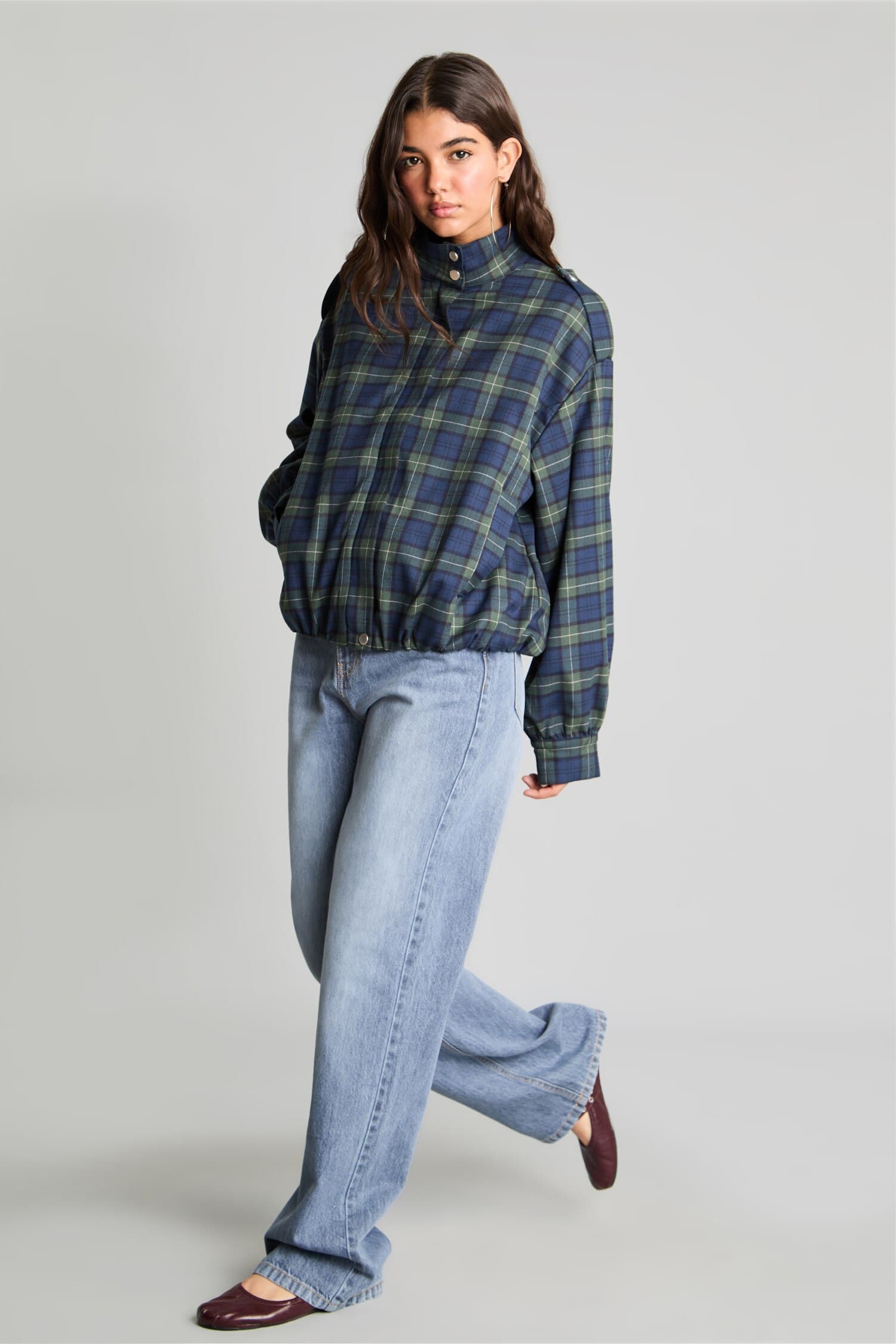 Stand-Up Collar Blazer Jacket Secondary image