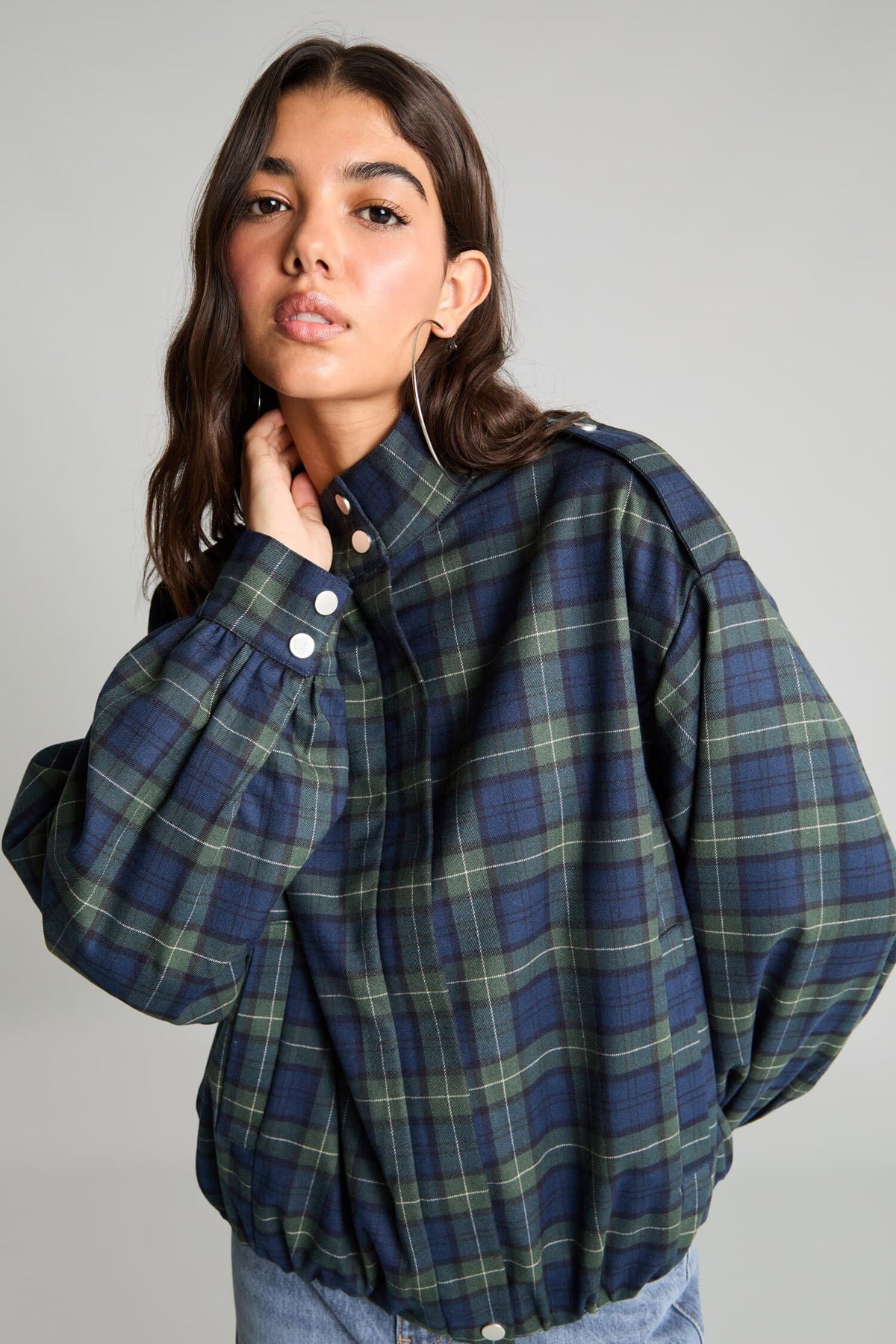 Stand-Up Collar Blazer Jacket