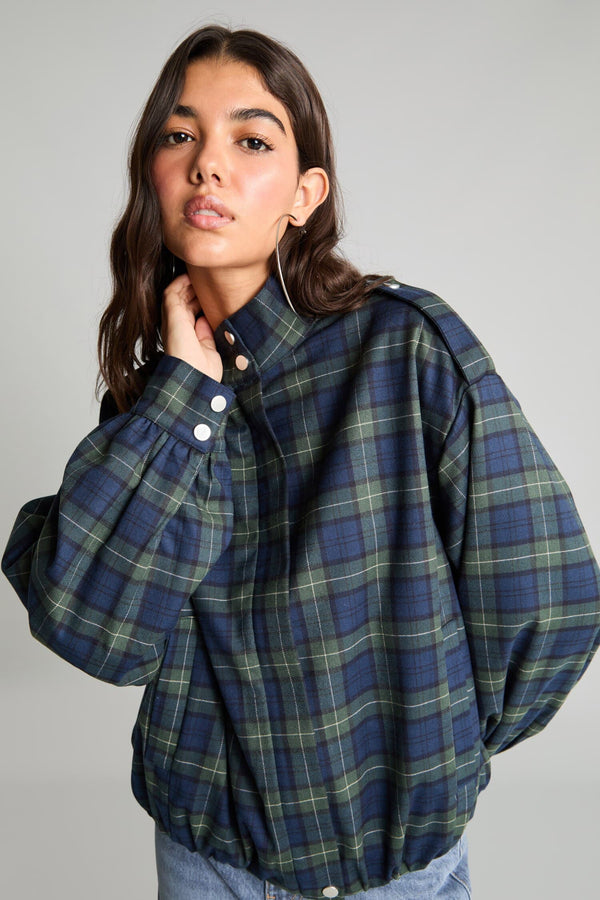 Stand-Up Collar Blazer Jacket