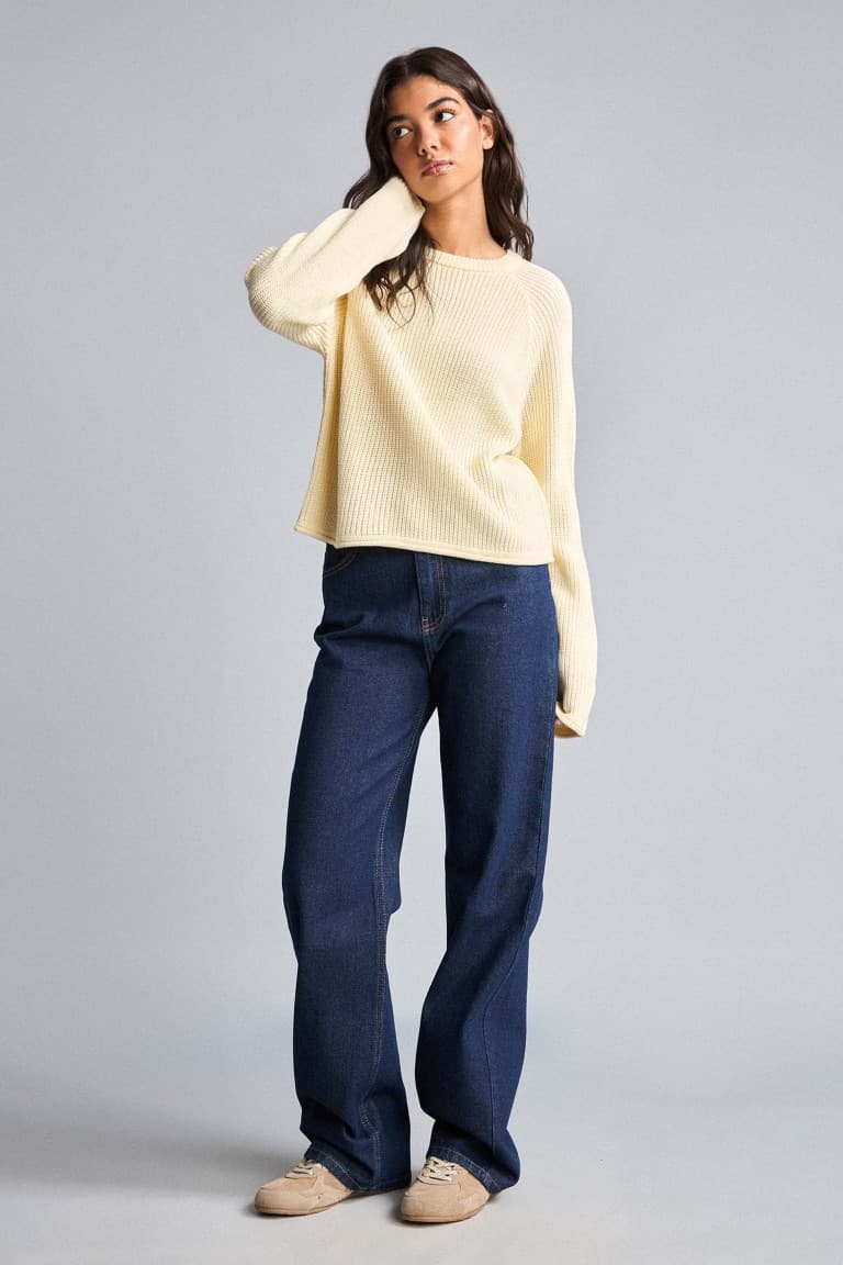 90s Wide Leg Jeans with Pocket