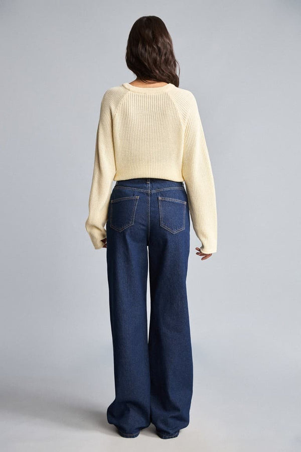 90s Wide Leg Jeans with Pocket