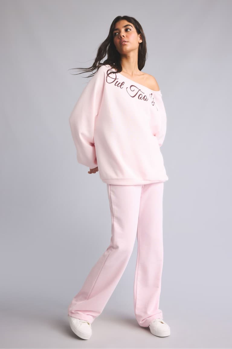 Flare Fit Light Pink Sweatpants Main image