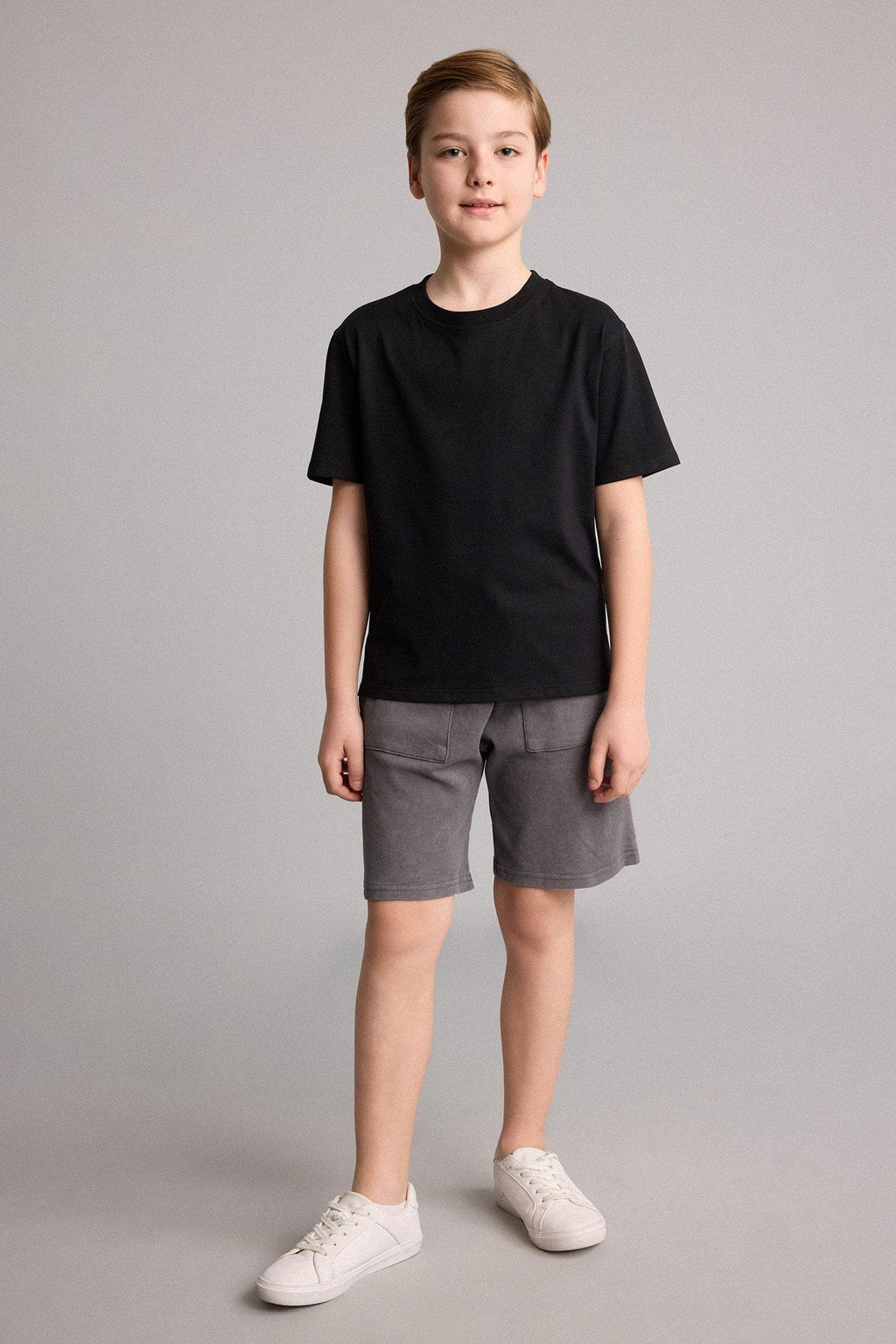 100% Cotton Overelastic Lace-Up Waist Shorts Boy