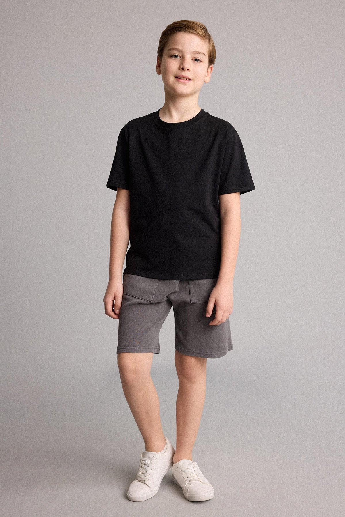 100% Cotton Overelastic Lace-Up Waist Shorts Boy