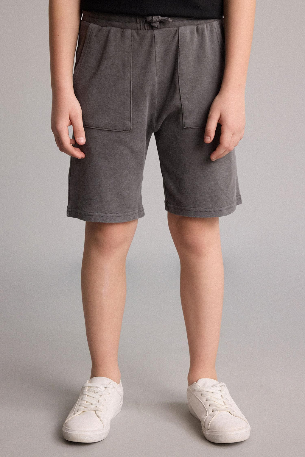 100% Cotton Overelastic Lace-Up Waist Shorts Boy