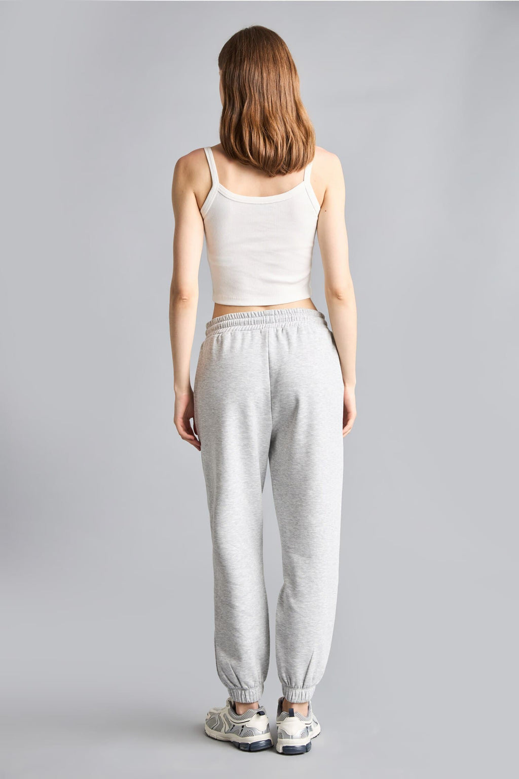 Jogger Fit Slogan Printed Thick Sweatshirt Fabric Pants