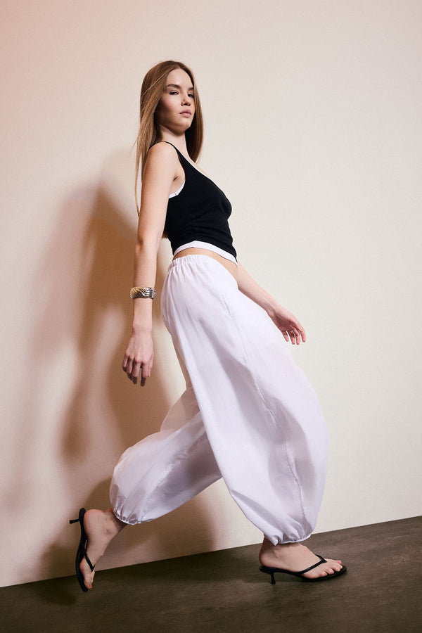 High Waist Balloon Fit Trousers