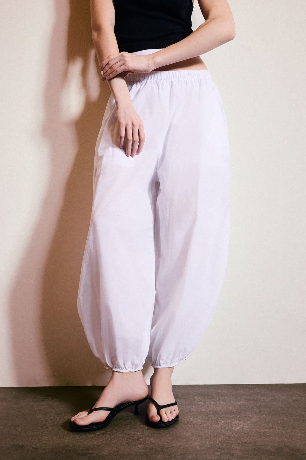 High Waist Balloon Fit Trousers