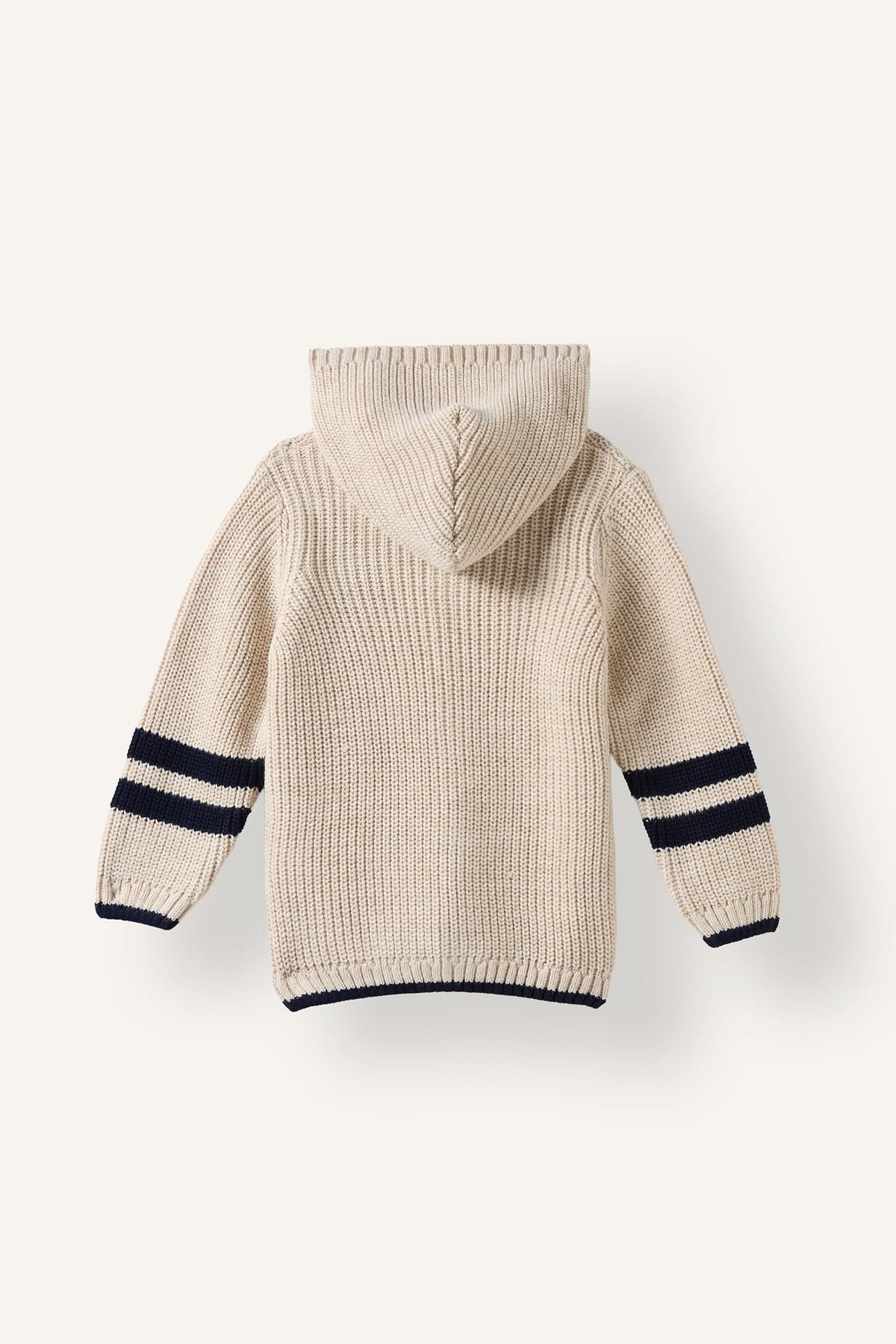 Hooded Buttoned Knitwear Cardigan Baby Boy