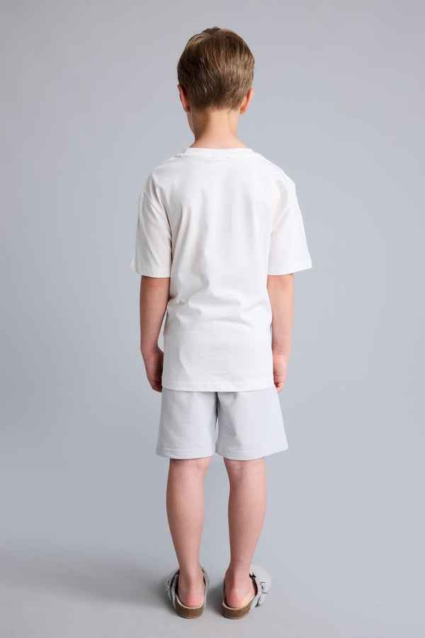 100% Cotton Regular Fit Printed 2-Pack Ecru Pajama Set For Boys