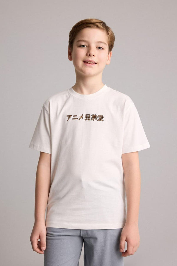 100% Cotton New Regular Fit Crew Neck Back Printed Short Sleeve T-Shirt Boys