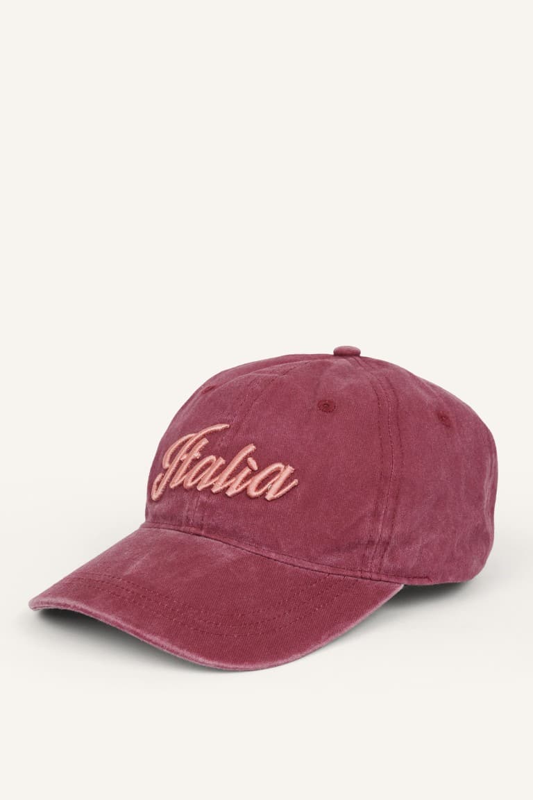 Women Embroidered Jean Cap Brown Hat Main image