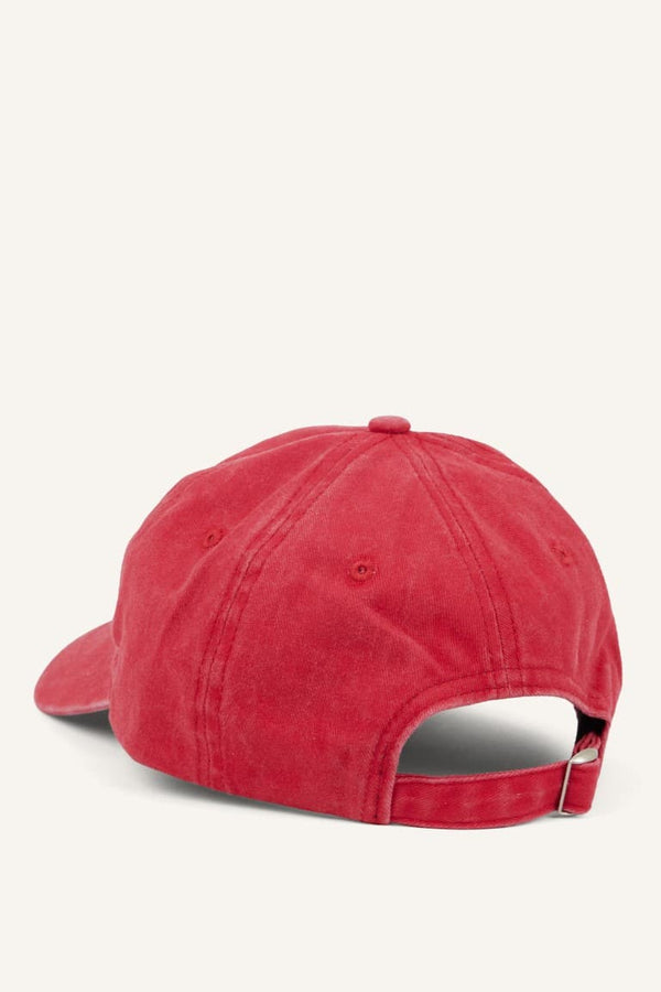 Women Embroidered Jean Cap Red Hat