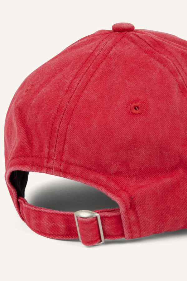 Women Embroidered Jean Cap Red Hat